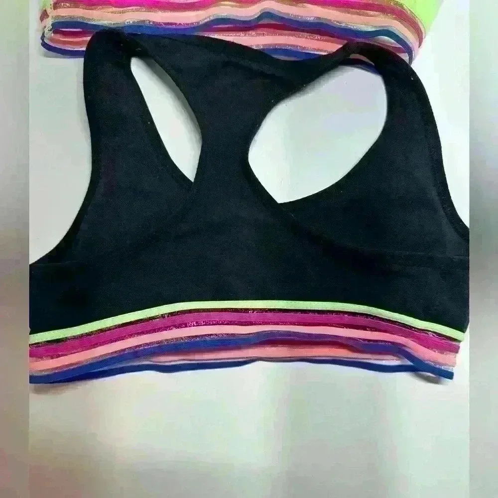 Justice Oh So Soft Girls Sports Bra, 2-Pack, Sizes 28, Removable Padding